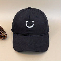 Smile Face Embroidered Baseball Cap Unisex Caps
