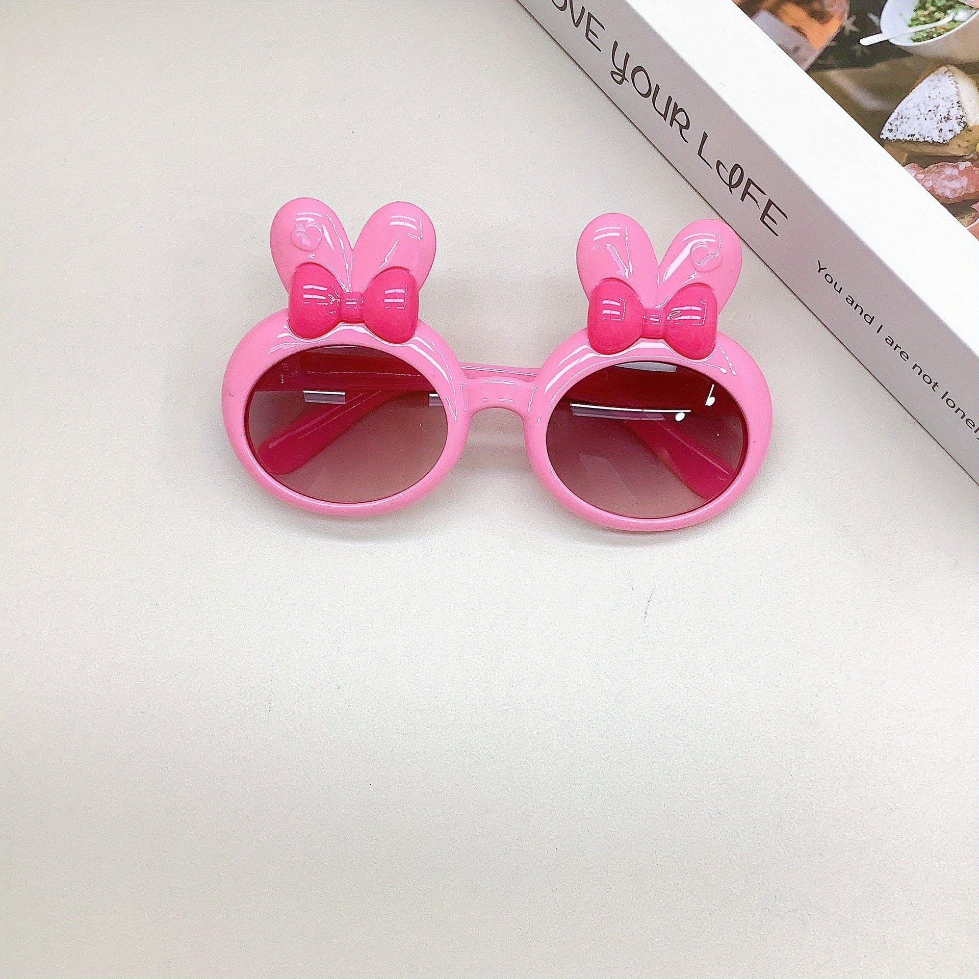 Girl's Rabbit Ear Bow Sunglasses for Baby Girls