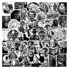 50pcs Horror Movies Thriller Characters Waterproof Stickers DIY Materials