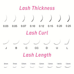 Easy Fan Volume Lashes 0.10 DD 13mm Mega Volume Lash Extensions