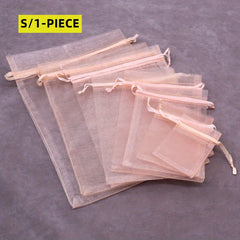Transparent Drawstring Storage Bag Travel Jewelry Packing Bag