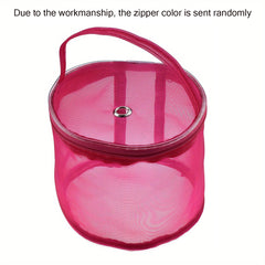 Foldable Yarn Storage Bag, Portable Knitting Yarn Balls Organizer Basket
