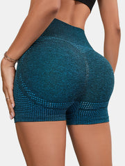 Seamless Dot Tight Sports Shorts High Waist Fitness Yoga Running Shorts