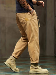 Slim Fit Retro Jeans Mens Casual Street Style Denim Pants