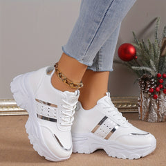 Reflective Chunky Sneakers Waterproof Running Shoes