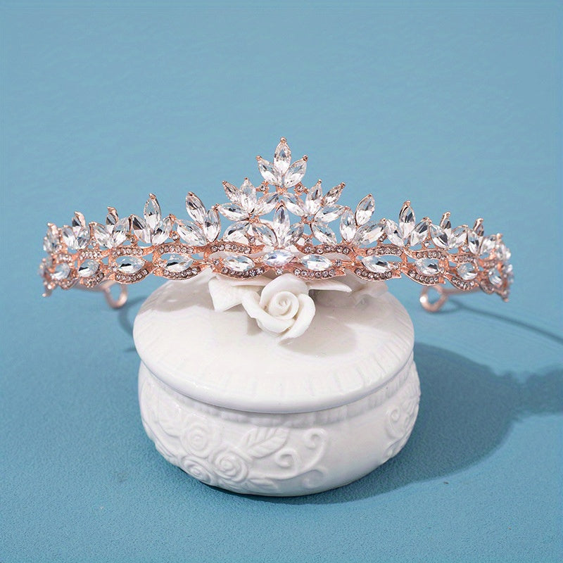 Rhinestone Wedding Tiara for Bride & Flower Girls Princess Tiara Headband
