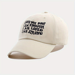 Unisex Adjustable Baseball Cap Sunshade Breathable Outdoor Sport Letter Embroide