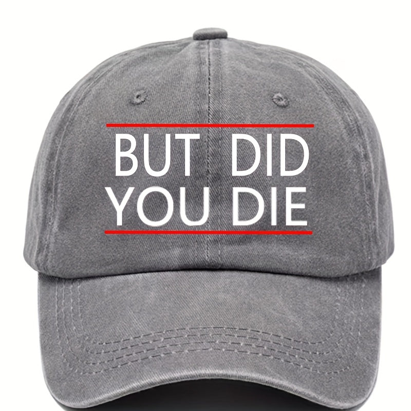 Fashionable Washed Cotton Baseball Cap Adjustable Sunscreen Hat