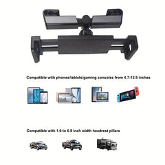Car Headrest Tablet Stand Mobile Phone Holder
