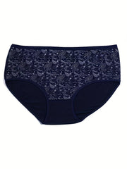 4 Pack Paisley Print Panties Stretch Soft Breathable Underwear