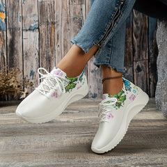 Women's Butterfly Pattern Knit Sock Sneakers