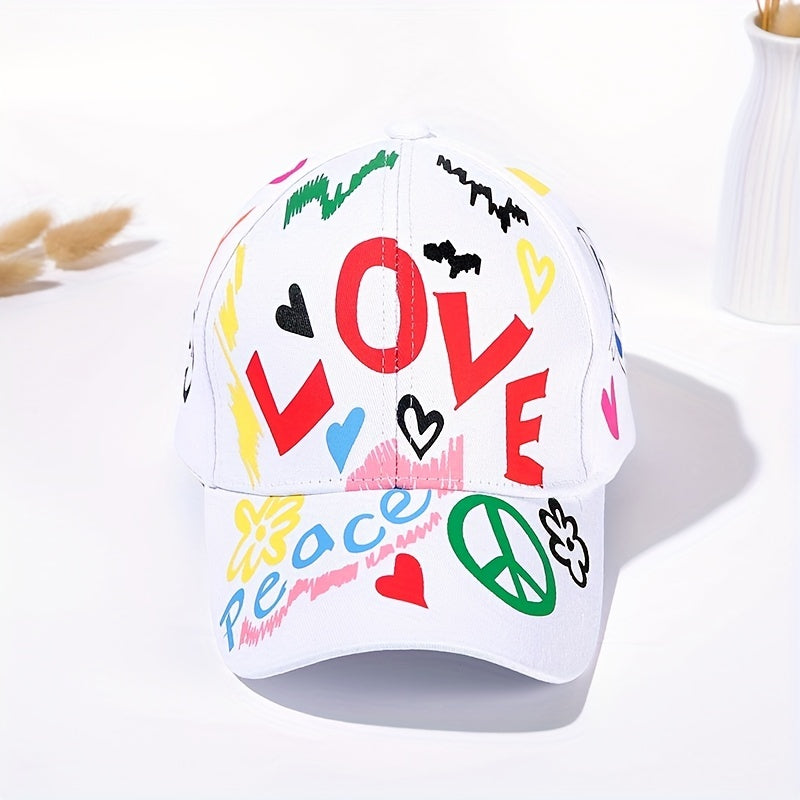 Graffiti Cartoon Baseball Cap Unisex Hip Hop Sun Hat