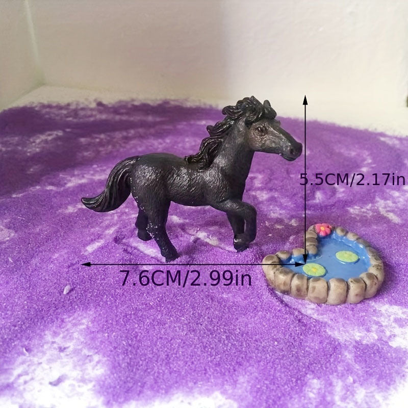 Handcrafted Horse Statue for Landscaping and Bonsai Decor