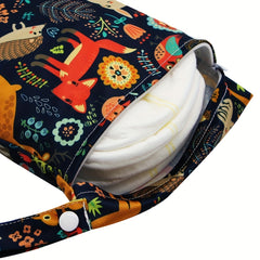 Adorable Animals Print Reusable Wet Bag Keep Your Bag & Convenient