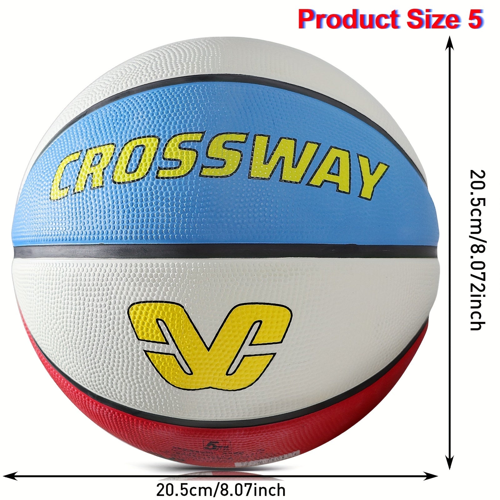 Rubber Basketball No 5 for Outdoor Training