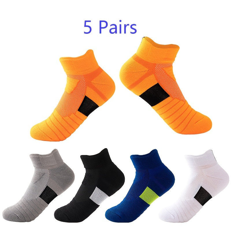 5 Pairs Boy's Boat Socks Sports Casual Short Socks