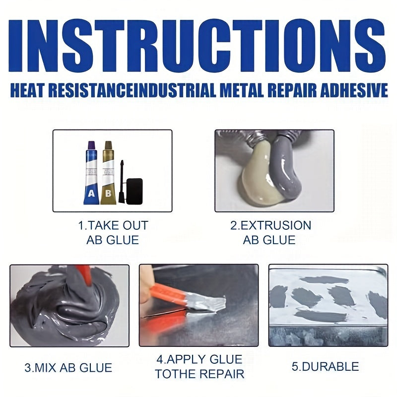 100g Magic Repair Glue AB Metal Cast Iron Repairing Adhesive