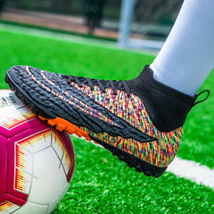 Unisex Turf Soccer Shoes Outdoor Anti-skid Wear-Resistant Breathable Shoes