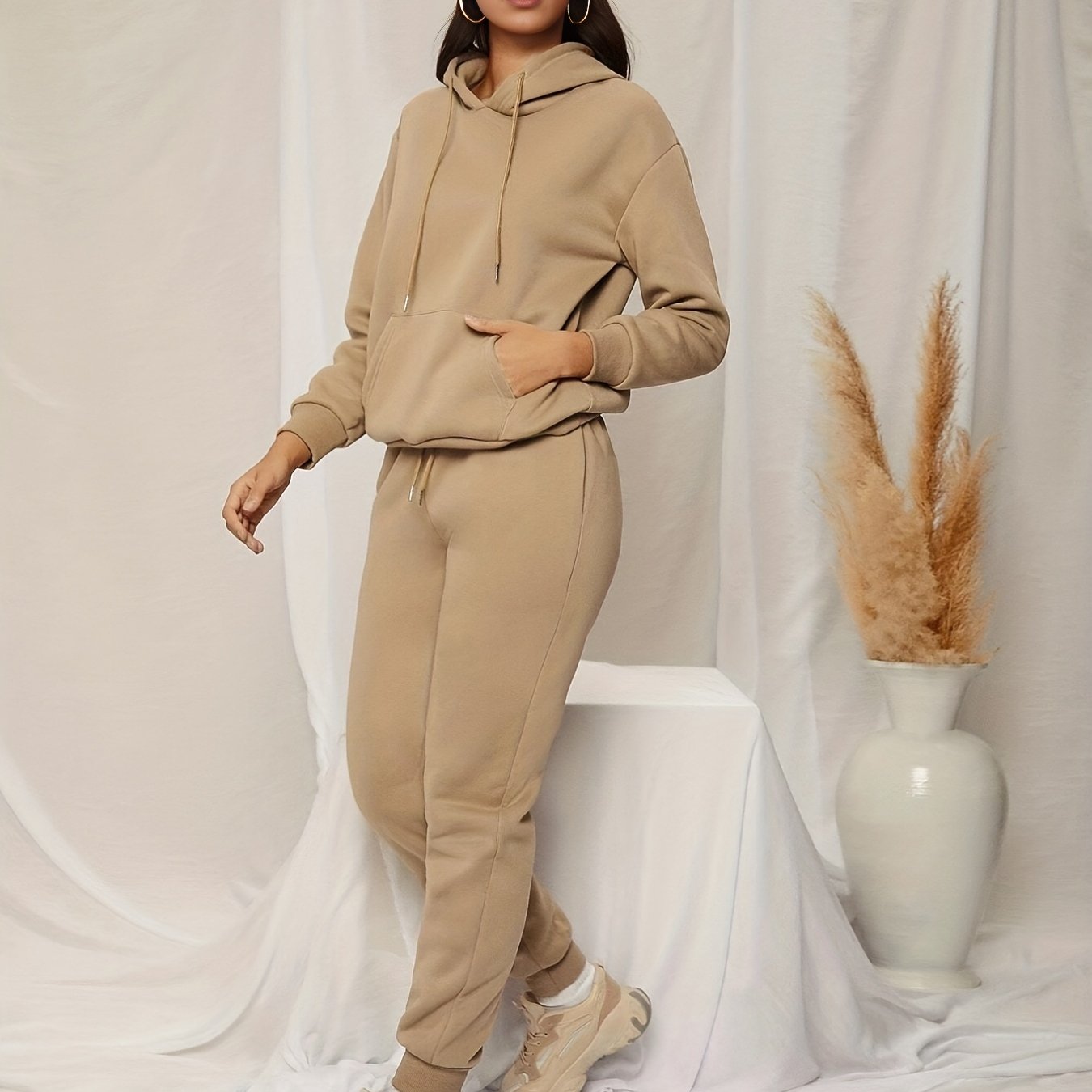 Casual Two piece Set Hoodies & Jogger Pants Outfits Women's Clothing