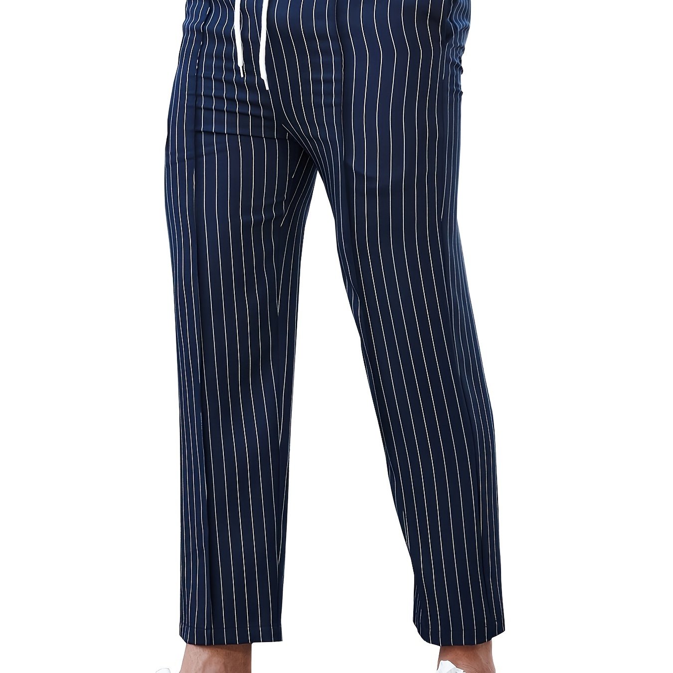 Men's Casual Loose Striped Pants for All Seasons