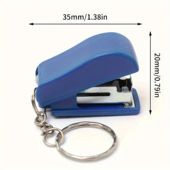 Portable Mini Stapler Keychain for Home Office School Paper