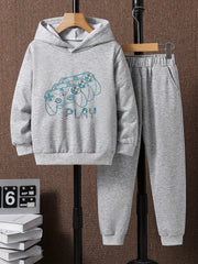 Game Controller 2pcs Boys Kids Hoodie & Sweatpants Set