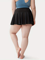 Sports Skort Women's Plus Solid High Rise High Stretch
