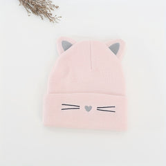 Kid's Cartoon Pattern Ear Protection Beanie Hat