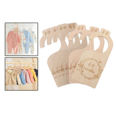 Wooden Baby Closet Size Dividers, 7 Pcs