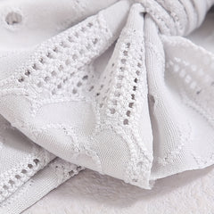 Lace Bow Elastic Headband Wide Hairbands for Baby Girls
