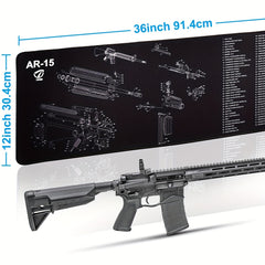 Gun Cleaning Pad Absorbent Waterproof Durable Protects Surfaces