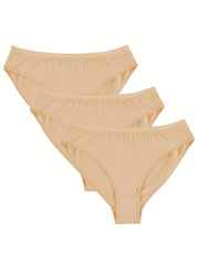 3Pcs Girls Nude Dance Briefs Set For Gymnastic Ballets Dance