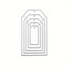 1pc Metal Cutting Dies Big Tag For Scrapbooking Card Craft DIY