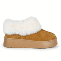 Women's Non slip Short Snow Boots Thickened Winter Warm Ankle Shoes