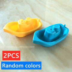 Colorful Stackable Boat Toys for Bath & Beach Play