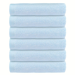 6pcs Bamboo Fiber Square Towel Soft & Absorbent Daily Use 20x20