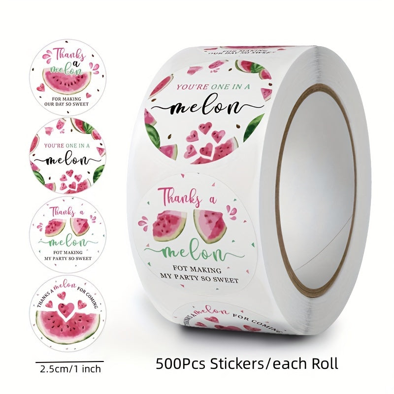 500pcs Lemon Stickers Round Envelope Sealing Crafts Adhesive Sticker Labels