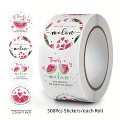 500pcs Lemon Stickers Round Envelope Sealing Crafts Adhesive Sticker Labels