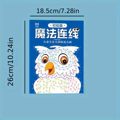 3 Pack Dot to Picture Drawing Books 3 Levels of Difficulty Painting Workbook