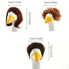 Adorable Goose Costume Wig 3 Styles Soft and Hand Washable