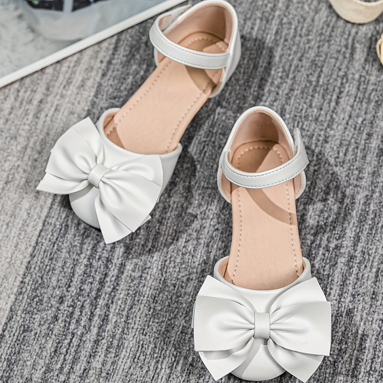 Bowknot Sandals Girls Lightweight Dress Shoes Party Wedding