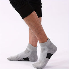 Men's Thick Cotton Basketball Socks - Anti-Slip & Breathable