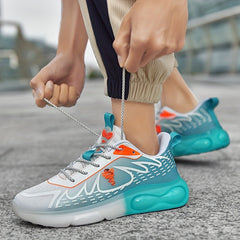 Men's Lace Up Luminous Sneakers Casual Walking Shoes
