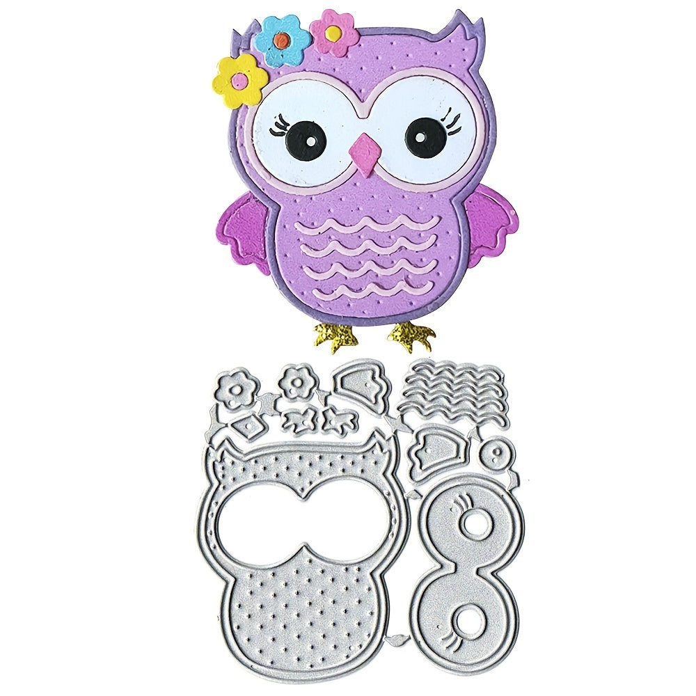 Educational Owl Cutting Dies DIY Metal Punch Stencils