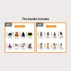 8pcs Halloween Hanging Decorations Pumpkin Bats Spider Themed Party Decor Toys