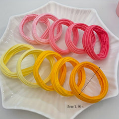 5pcs Colorful Hair Tie Hair Bands Ponytail Holders for Girls