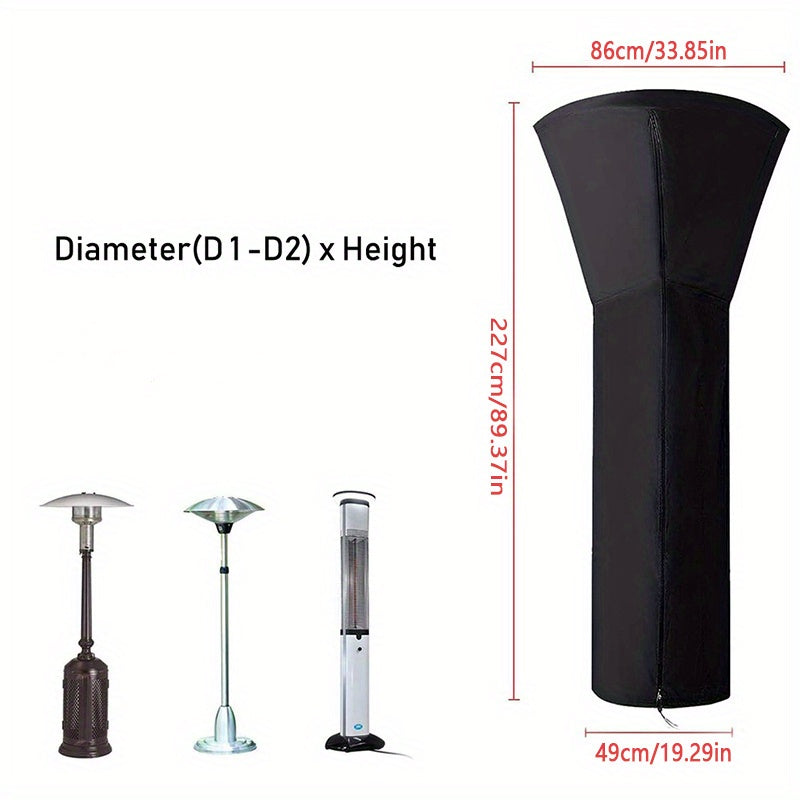 Outdoor Patio Heater Cover 210D Oxford Fabric Waterproof