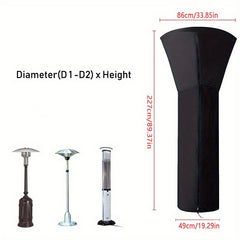 Outdoor Patio Heater Cover 210D Oxford Fabric Waterproof