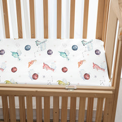 3 Pack Cartoon Printed Baby Crib Sheets Soft Microfiber Toddler Bedding