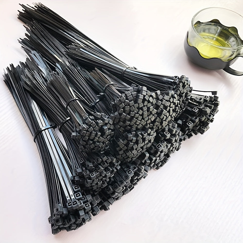100pc Nylon Bundle Ties Thickened Extended Harness Ties Self-locking Storage